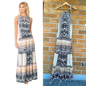 Hale Bob Carly Rayon Maxi Dress small